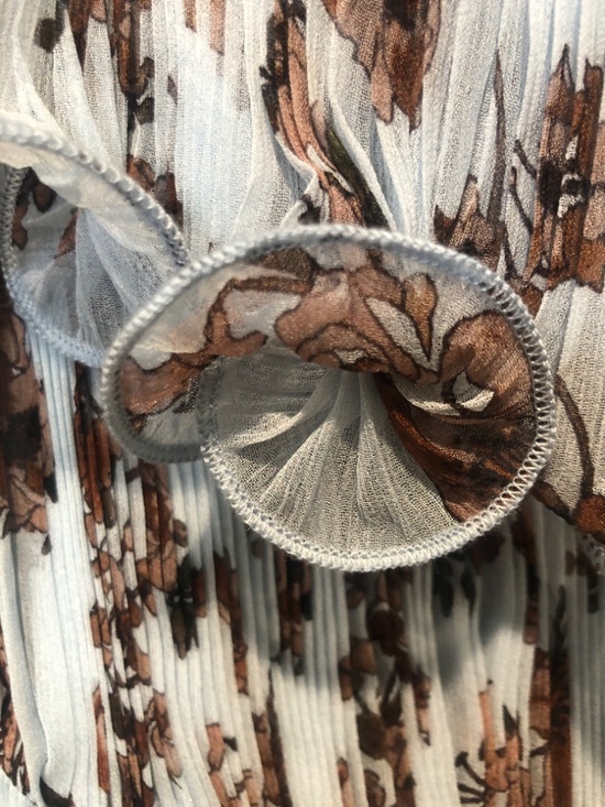 Reformation ‘the collection’ blue floral silk chiffon dress - Picture 3 of 4